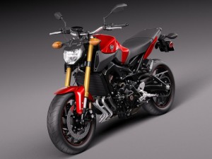 Yamaha FZ 09 2016 3D Model