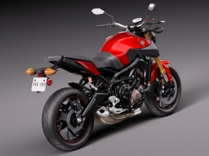 Yamaha FZ 09 2016 Modelo 3D
