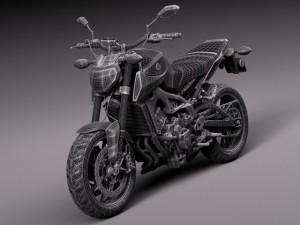 Yamaha FZ 09 2016 Modelo 3D