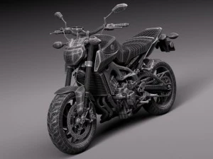 Yamaha FZ 09 2016 3D Model