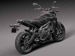 Yamaha FZ 09 2016 Modelo 3D