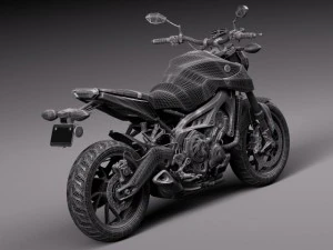 Yamaha FZ 09 2016 3D Model