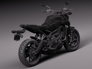 Yamaha FZ 09 2016 Modelo 3D