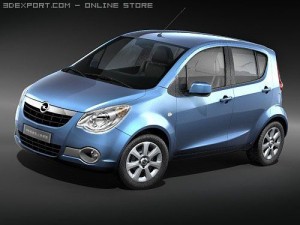 Opel Agila 2009 3Dモデル