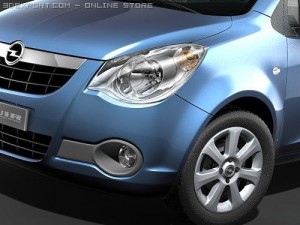 Opel Agila 2009 3D Модель
