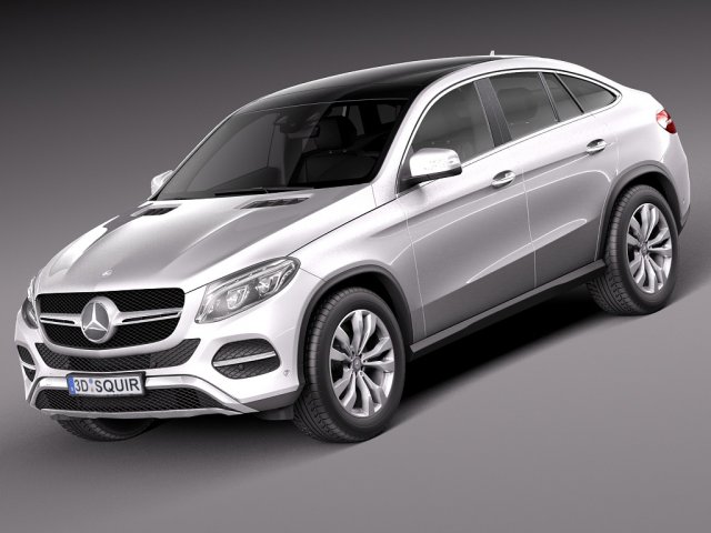 Mercedes-Benz GLE Coupe 2016 3Dモデル .c4d .max .obj .3ds .fbx .stl .blend 