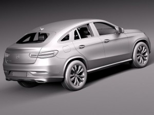 Mercedes-Benz GLE Coupe 2016 3Dモデル