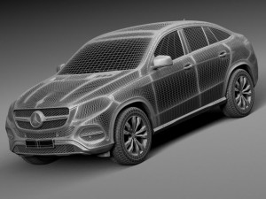Mercedes-Benz GLE Coupe 2016 3Dモデル