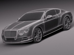 Bentley Continental GT Speed 2015 Modèle 3D