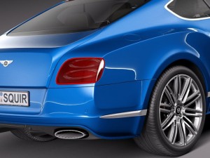 Bentley Continental GT Speed 2015 Modèle 3D