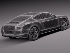 Bentley Continental GT Speed 2015 Modèle 3D