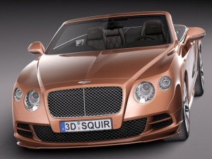 Bentley Continental GT Speed Cabrio 2015 3D 모델