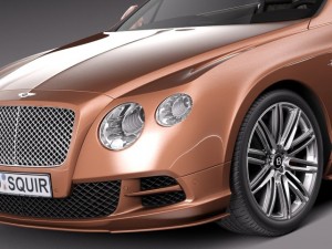 Bentley Continental GT Speed Cabrio 2015 3D 모델