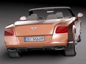 Bentley Continental GT Speed Cabrio 2015 3D 모델