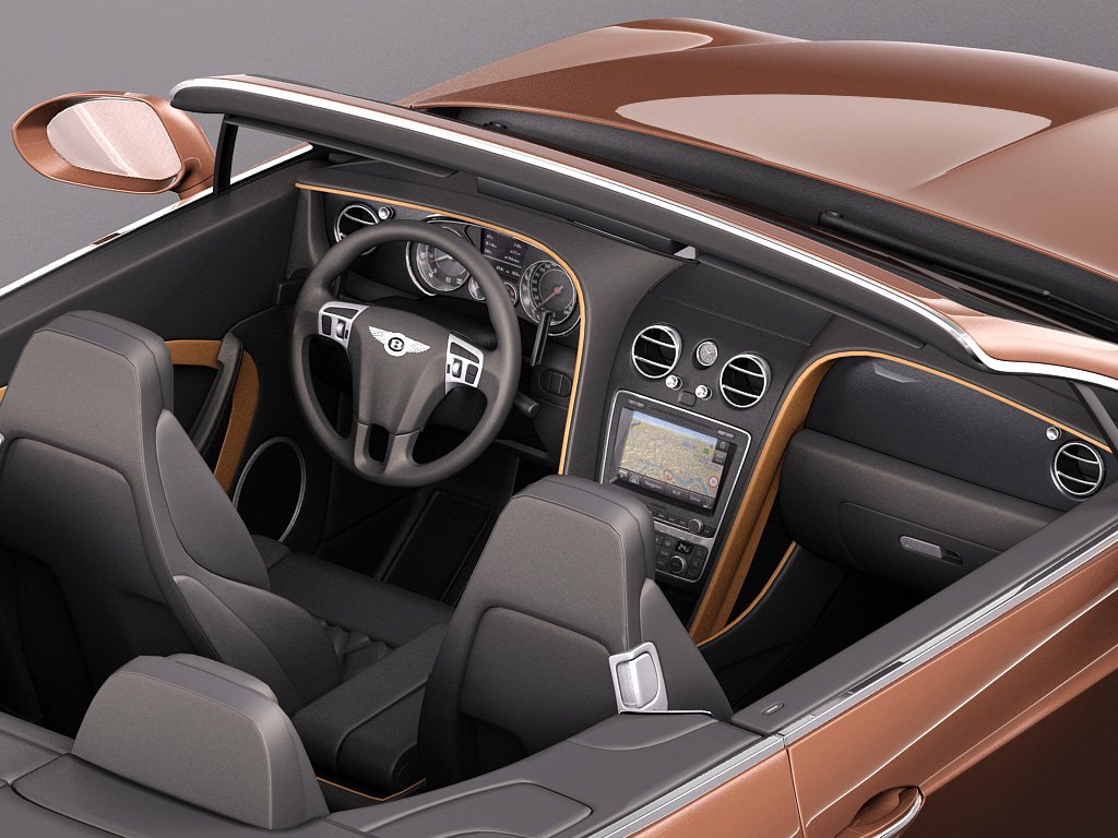 Bentley Continental Gt Speed Cabrio 2015 3D Модель In Элитные 3DExport