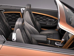 Bentley Continental GT Speed Cabrio 2015 3D 모델