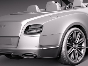Bentley Continental GT Speed Cabrio 2015 3D 모델
