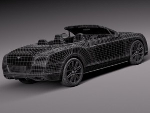 Bentley Continental GT Speed Cabrio 2015 3D 모델