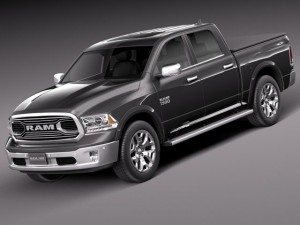 Dodge Ram 1500 Laramie Limited 2015 3D Model