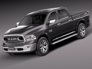 dodge ram 1500 laramie limited 2015 3D Model