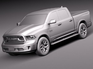 Dodge Ram 1500 Laramie Limited 2015 Modelo 3D