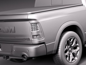 Dodge Ram 1500 Laramie Limited 2015 Modelo 3D