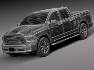 Dodge Ram 1500 Laramie Limited 2015 Modelo 3D