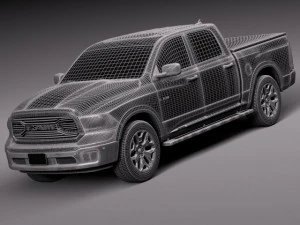 Dodge Ram 1500 Laramie Limited 2015 р.в 3D Модель
