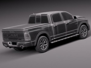 Dodge Ram 1500 Laramie Limited 2015 Modelo 3D