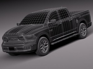 Dodge Ram 1500 Laramie Limited 2015 Modelo 3D