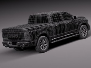 Dodge Ram 1500 Laramie Limited 2015 Modelo 3D