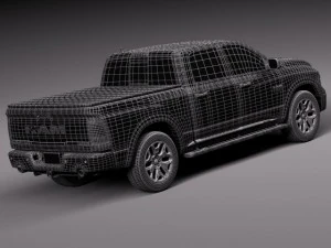 Dodge Ram 1500 Laramie Limited 2015 р.в 3D Модель