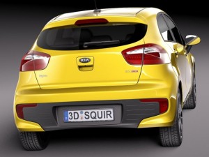 Kia Rio Hatchback 5-door 2016 3D Model