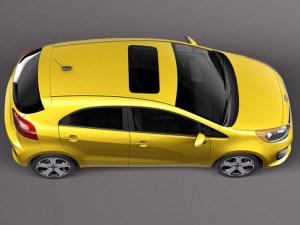 Kia Rio Hatchback 5-door 2016 3D Model