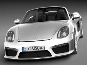 Porsche Boxster Spyder 2016 3D Model