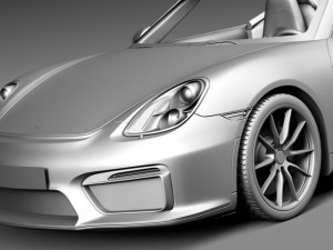Porsche Boxster Spyder 2016 Model 3D
