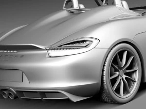Porsche Boxster Spyder 2016 3D Model