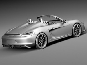 Porsche Boxster Spyder 2016 Model 3D