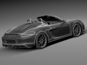 Porsche Boxster Spyder 2016 3D Model