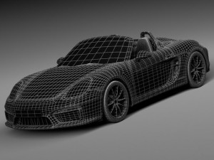 Porsche Boxster Spyder 2016 Model 3D