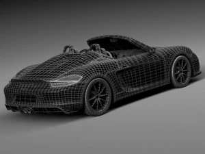 Porsche Boxster Spyder 2016 3D Model