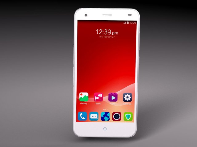 ZTE S6 Blade Smartphone Modelo 3D .c4d .max .obj .3ds .fbx .stl .blend 