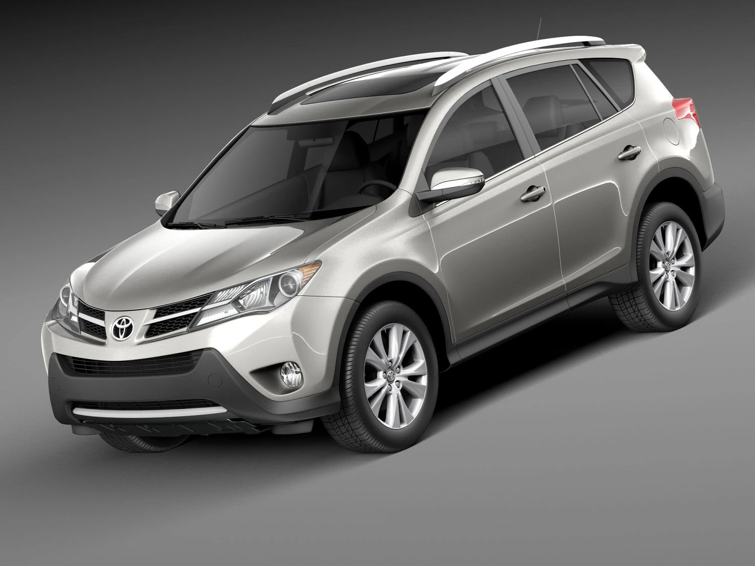 Toyota RAV4 2015 3D Model .c4d .max .obj .3ds .fbx .stl .blend 