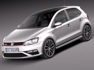 Volkswagen Polo GTI 5-door 2015 3D Model