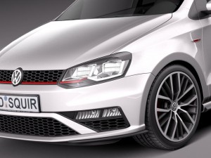 Volkswagen Polo GTI 5-door 2015 3D मॉडल