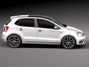 Volkswagen Polo GTI 5-door 2015 3D मॉडल