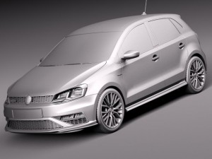 Volkswagen Polo GTI 5-door 2015 3D मॉडल