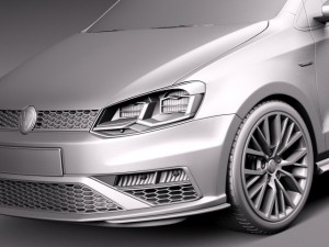 Volkswagen Polo GTI 5-door 2015 3D मॉडल