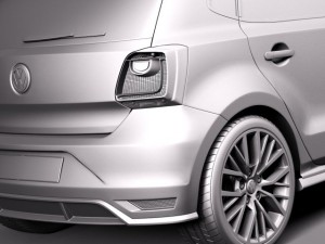 Volkswagen Polo GTI 5-door 2015 3D मॉडल