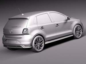 Volkswagen Polo GTI 5-door 2015 3D मॉडल